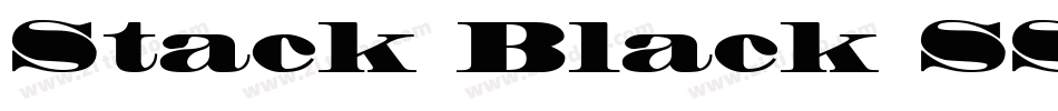 Stack Black SSi Black字体转换
